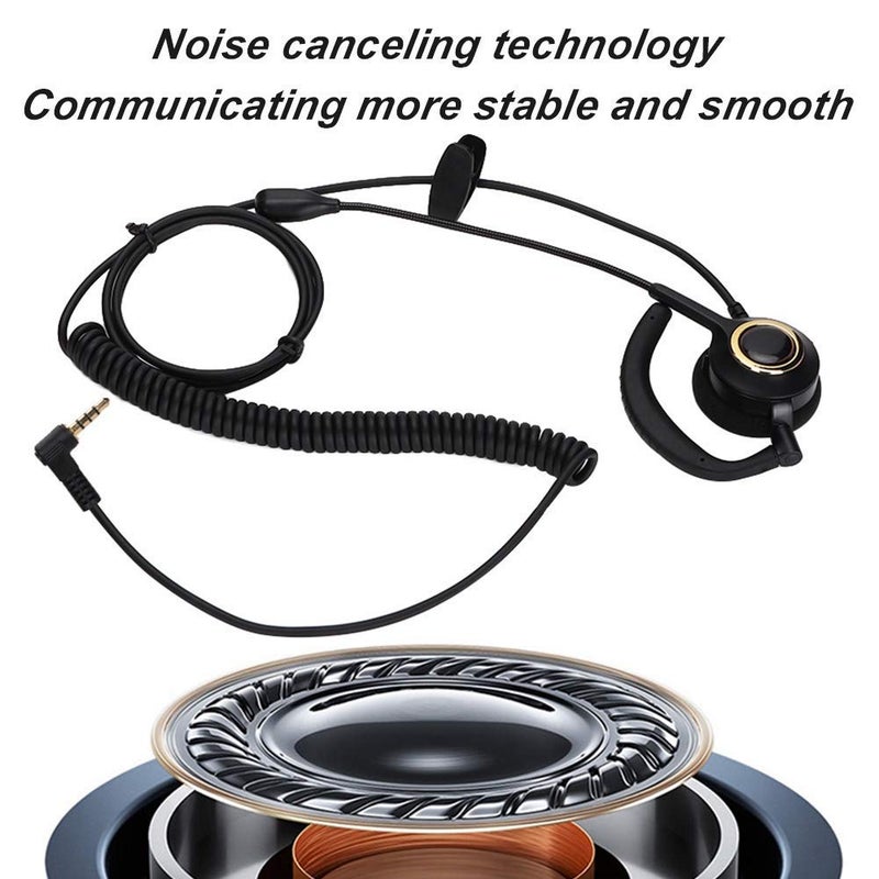 Eboxer Headset with Mic Noise Cancelling, 3.5mm Single Plug, Support Rear Mounted, Ear Hook and Head Mounted, Computer Headset for Business Skype UC Webinar Call Center Office - Mono Headphone - Image 1